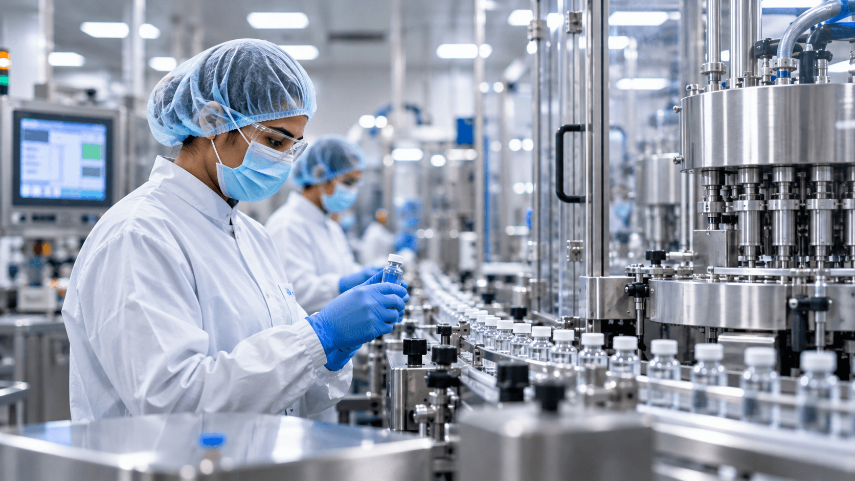 Moderne pharmazeutische Produktionsanlage in Indien